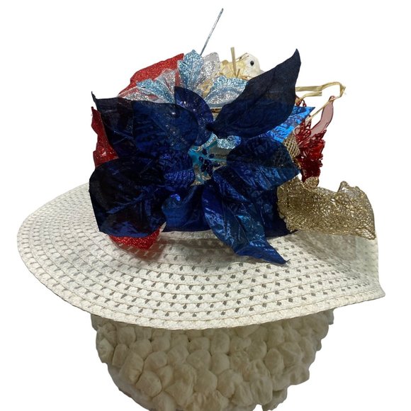 Handmade Union Jack Over the Top Derby Church Hat - Picture 4 of 10